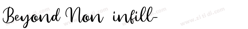 Beyond Non  infill字体转换